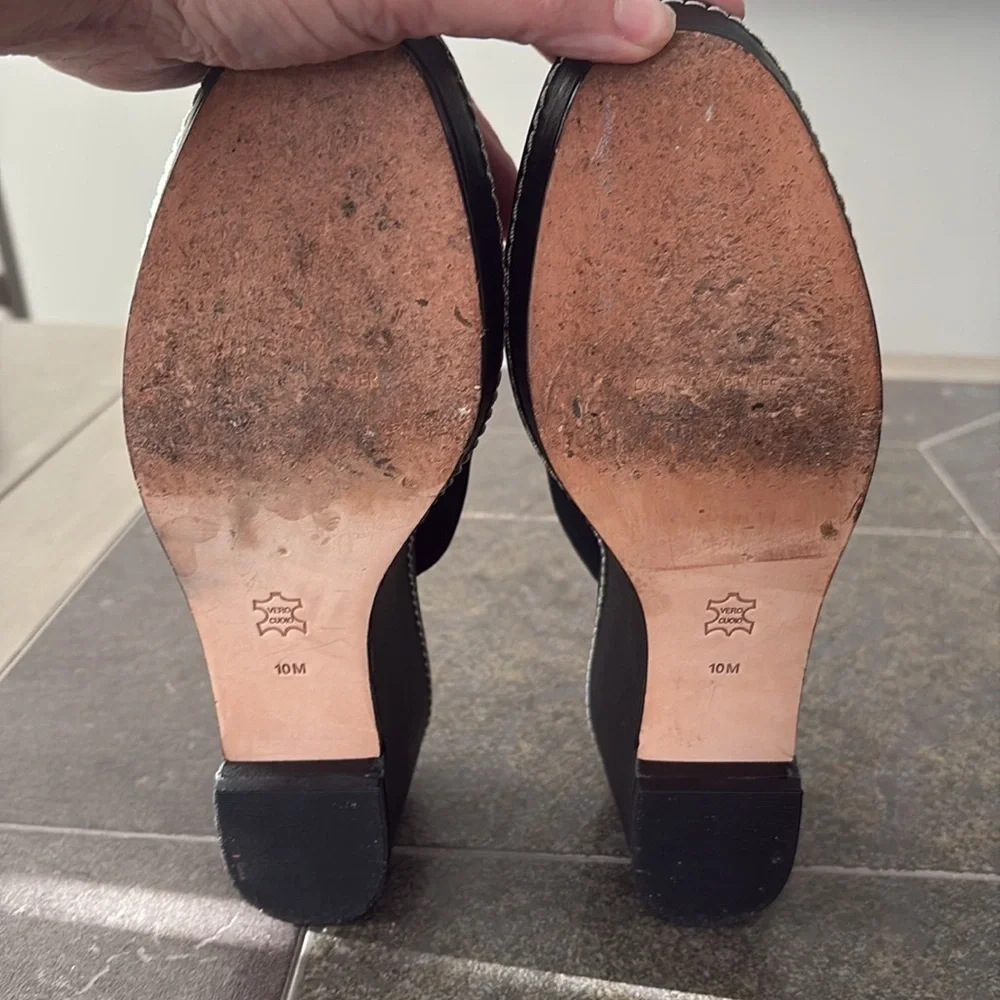 Donald Pliner Corsica Black Platform Shoes Size 10.